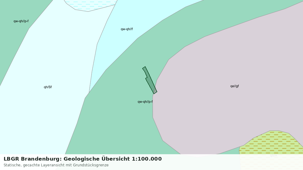 Statische Kartenansicht: LBGR Brandenburg: Geologische Übersicht 1:100.000