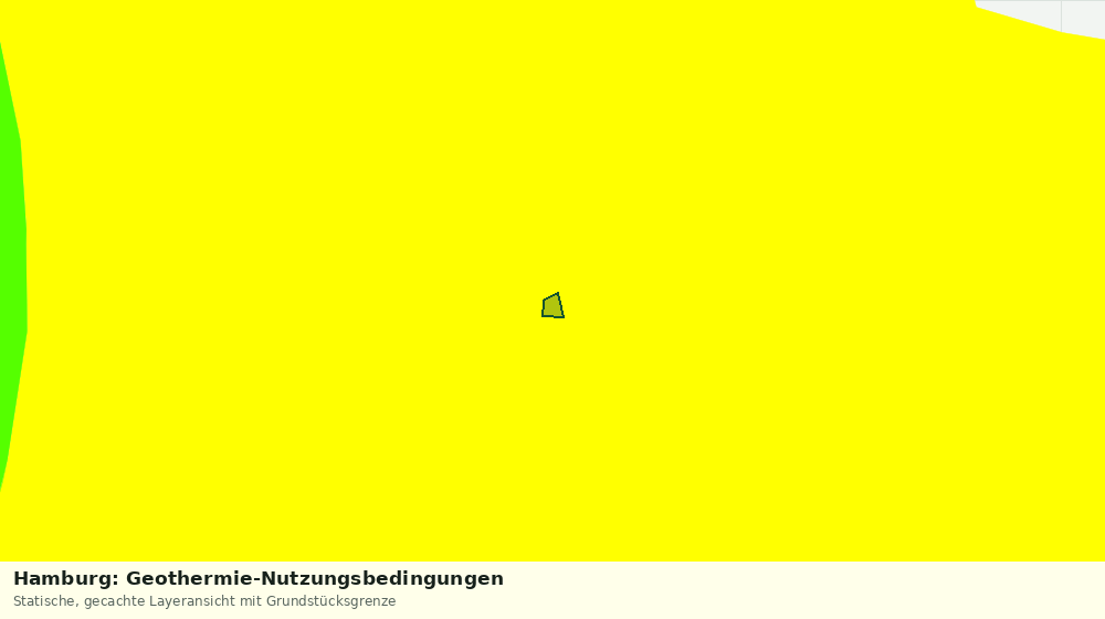 Statische Kartenansicht: Hamburg: Geothermie-Nutzungsbedingungen