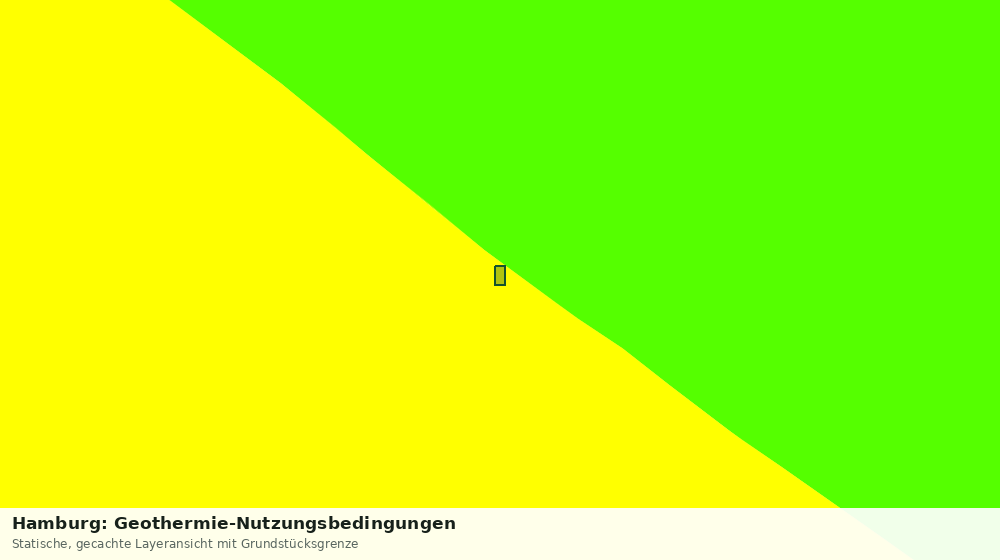 Statische Kartenansicht: Hamburg: Geothermie-Nutzungsbedingungen