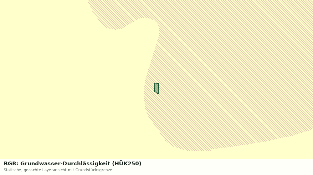 Statische Kartenansicht: BGR: Grundwasser-Durchlässigkeit (HÜK250)