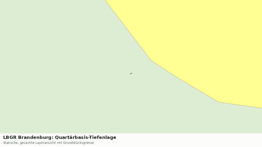 Statische Kartenansicht: LBGR Brandenburg: Quartärbasis-Tiefenlage