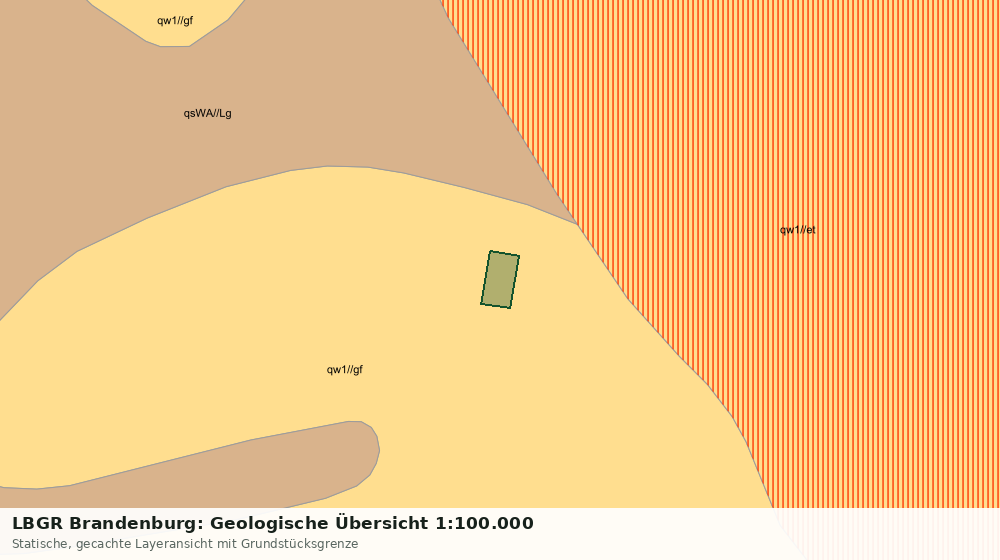 Statische Kartenansicht: LBGR Brandenburg: Geologische Übersicht 1:100.000
