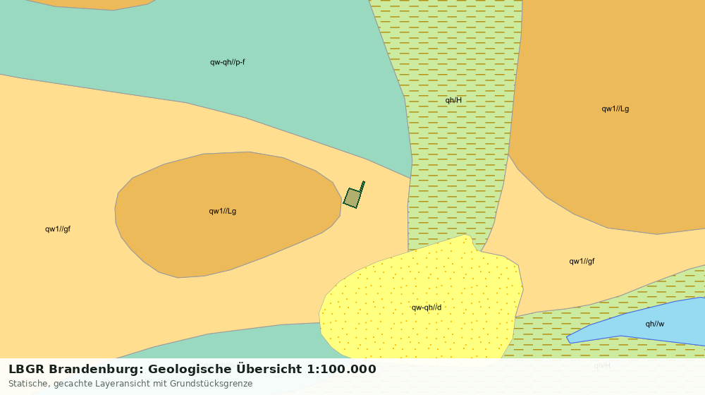 Statische Kartenansicht: LBGR Brandenburg: Geologische Übersicht 1:100.000