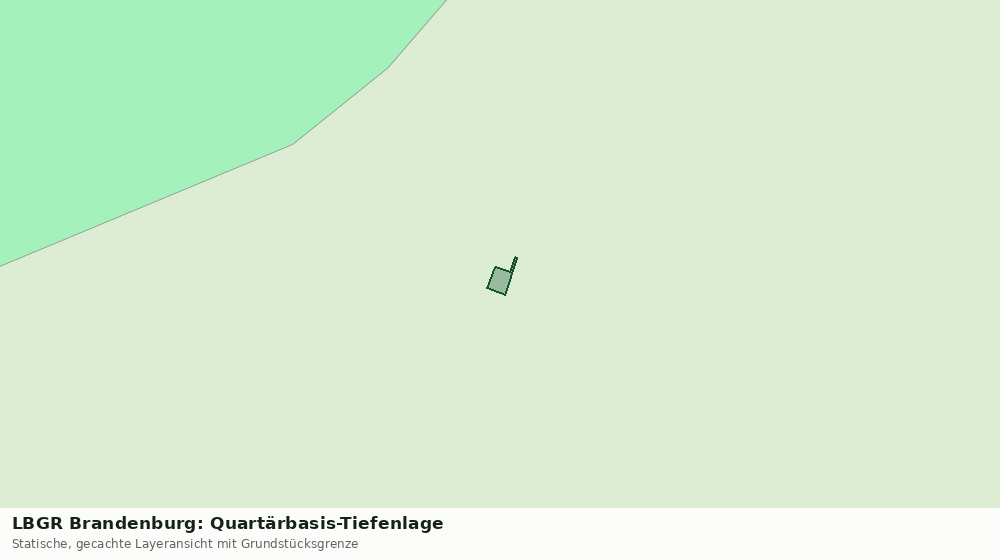 Statische Kartenansicht: LBGR Brandenburg: Quartärbasis-Tiefenlage