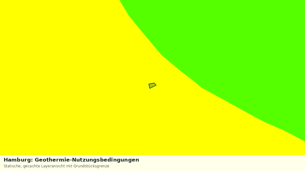 Statische Kartenansicht: Hamburg: Geothermie-Nutzungsbedingungen