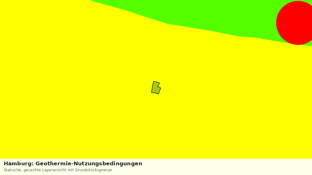 Statische Kartenansicht: Hamburg: Geothermie-Nutzungsbedingungen