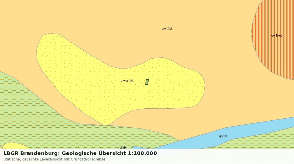 Statische Kartenansicht: LBGR Brandenburg: Geologische Übersicht 1:100.000