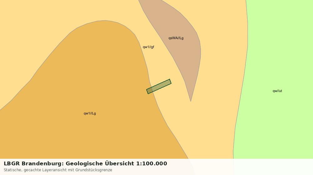 Statische Kartenansicht: LBGR Brandenburg: Geologische Übersicht 1:100.000