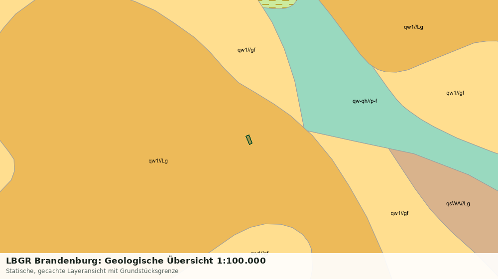 Statische Kartenansicht: LBGR Brandenburg: Geologische Übersicht 1:100.000