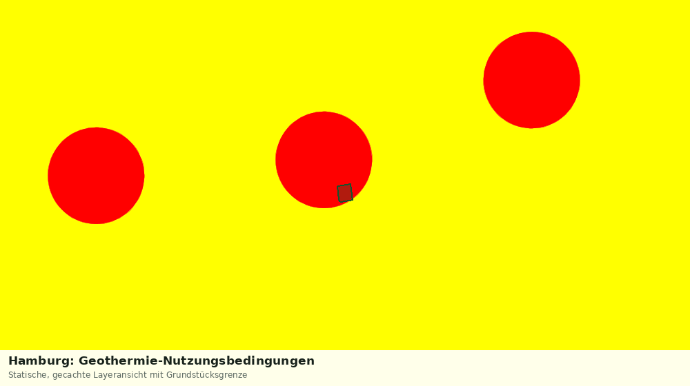 Statische Kartenansicht: Hamburg: Geothermie-Nutzungsbedingungen