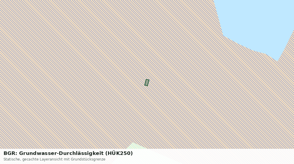 Statische Kartenansicht: BGR: Grundwasser-Durchlässigkeit (HÜK250)