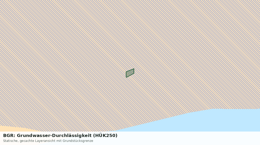 Statische Kartenansicht: BGR: Grundwasser-Durchlässigkeit (HÜK250)