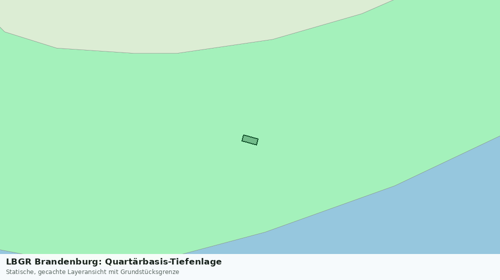 Statische Kartenansicht: LBGR Brandenburg: Quartärbasis-Tiefenlage