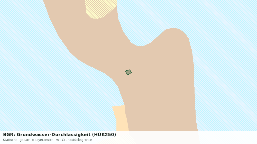 Statische Kartenansicht: BGR: Grundwasser-Durchlässigkeit (HÜK250)