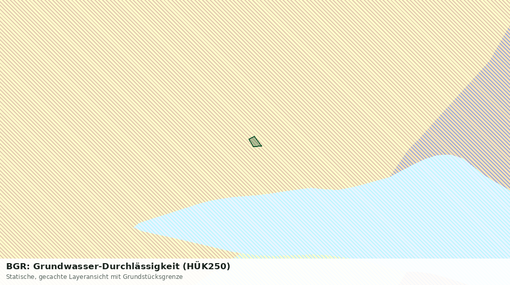 Statische Kartenansicht: BGR: Grundwasser-Durchlässigkeit (HÜK250)