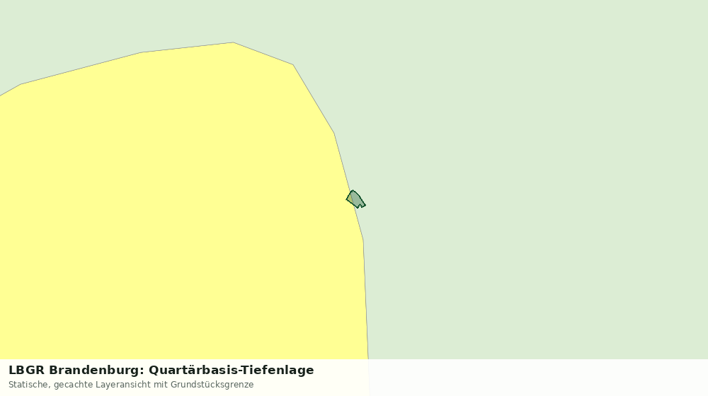 Statische Kartenansicht: LBGR Brandenburg: Quartärbasis-Tiefenlage