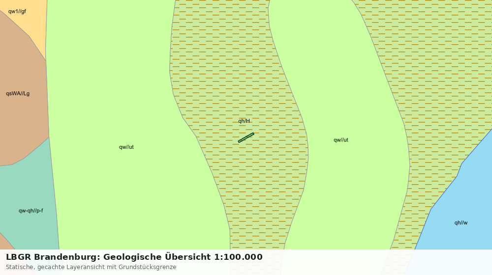 Statische Kartenansicht: LBGR Brandenburg: Geologische Übersicht 1:100.000