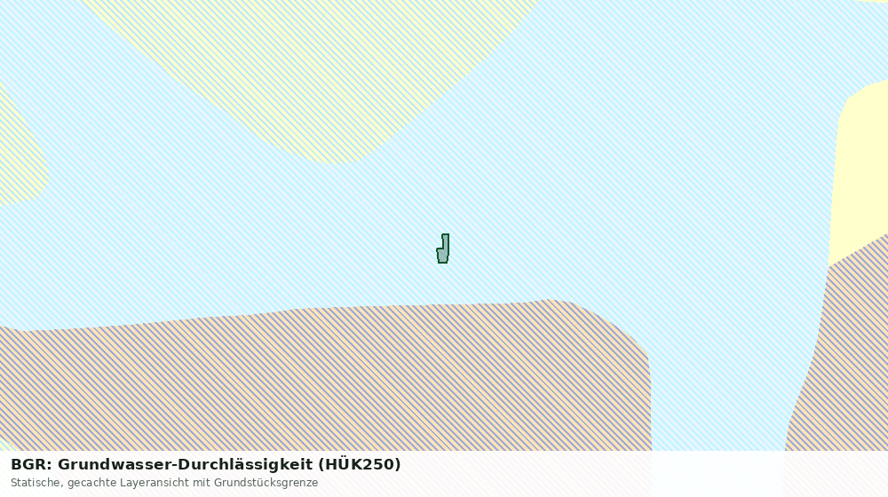 Statische Kartenansicht: BGR: Grundwasser-Durchlässigkeit (HÜK250)