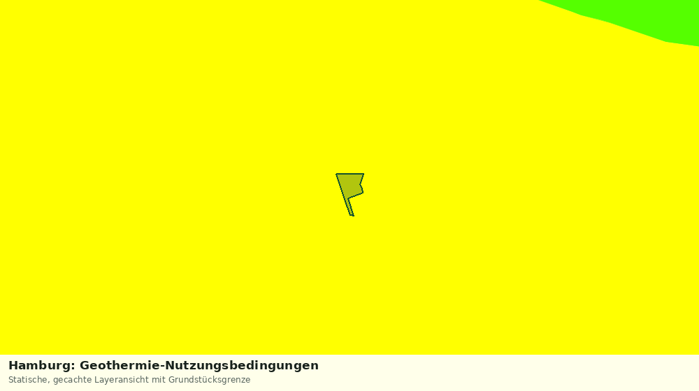 Statische Kartenansicht: Hamburg: Geothermie-Nutzungsbedingungen