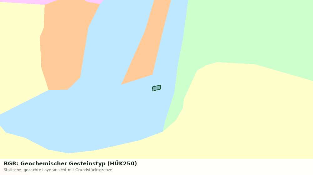 Statische Kartenansicht: BGR: Geochemischer Gesteinstyp (HÜK250)