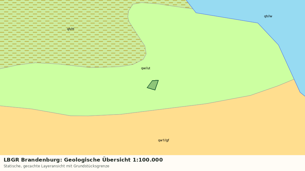Statische Kartenansicht: LBGR Brandenburg: Geologische Übersicht 1:100.000