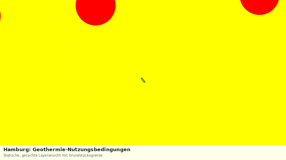 Statische Kartenansicht: Hamburg: Geothermie-Nutzungsbedingungen