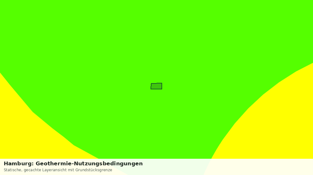 Statische Kartenansicht: Hamburg: Geothermie-Nutzungsbedingungen