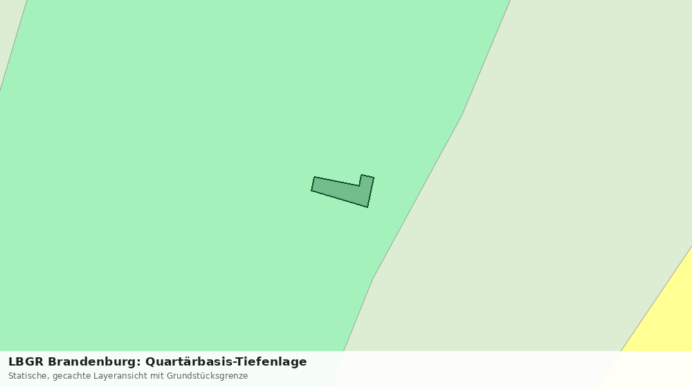 Statische Kartenansicht: LBGR Brandenburg: Quartärbasis-Tiefenlage