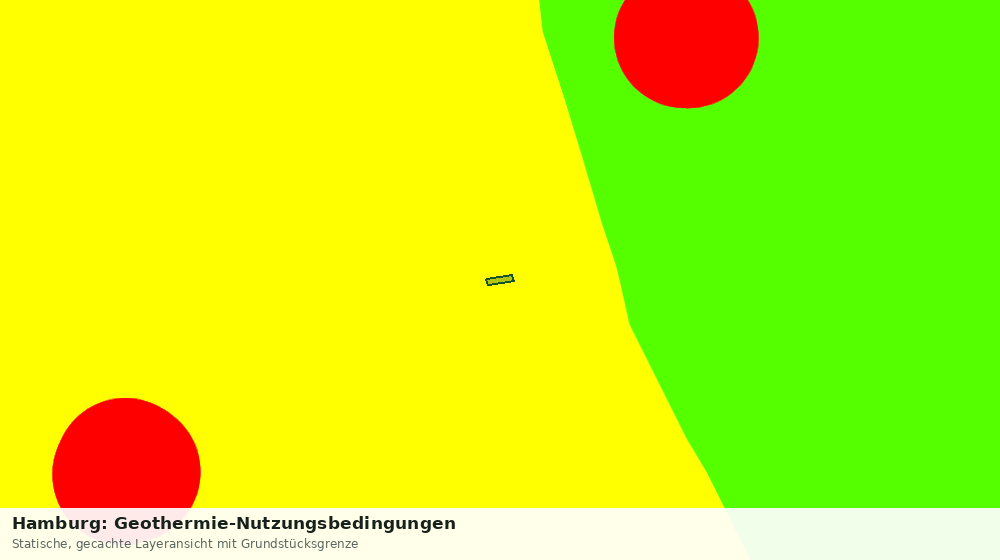 Statische Kartenansicht: Hamburg: Geothermie-Nutzungsbedingungen