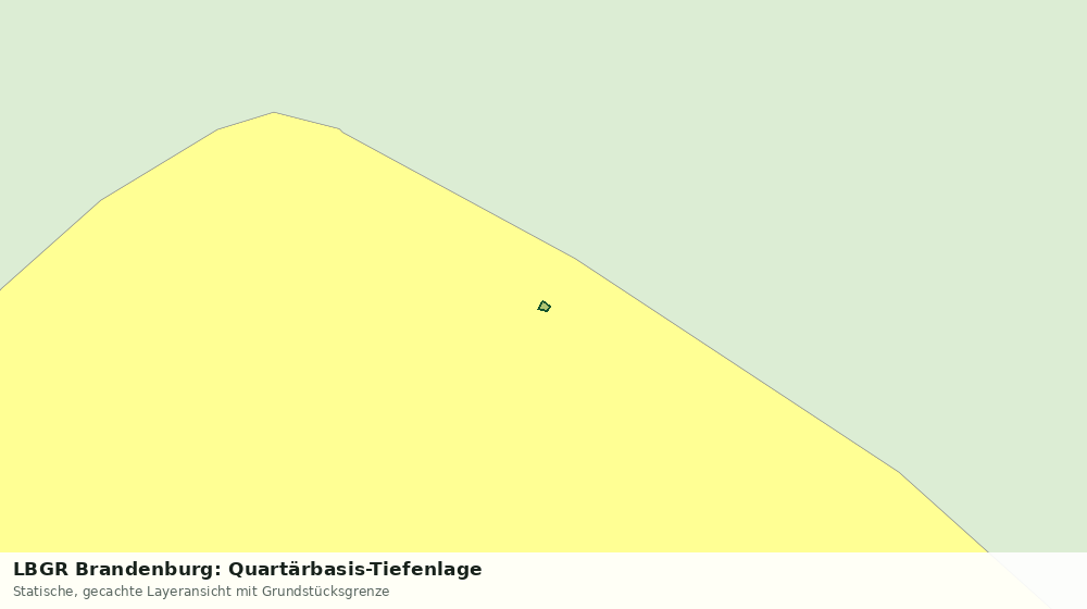 Statische Kartenansicht: LBGR Brandenburg: Quartärbasis-Tiefenlage