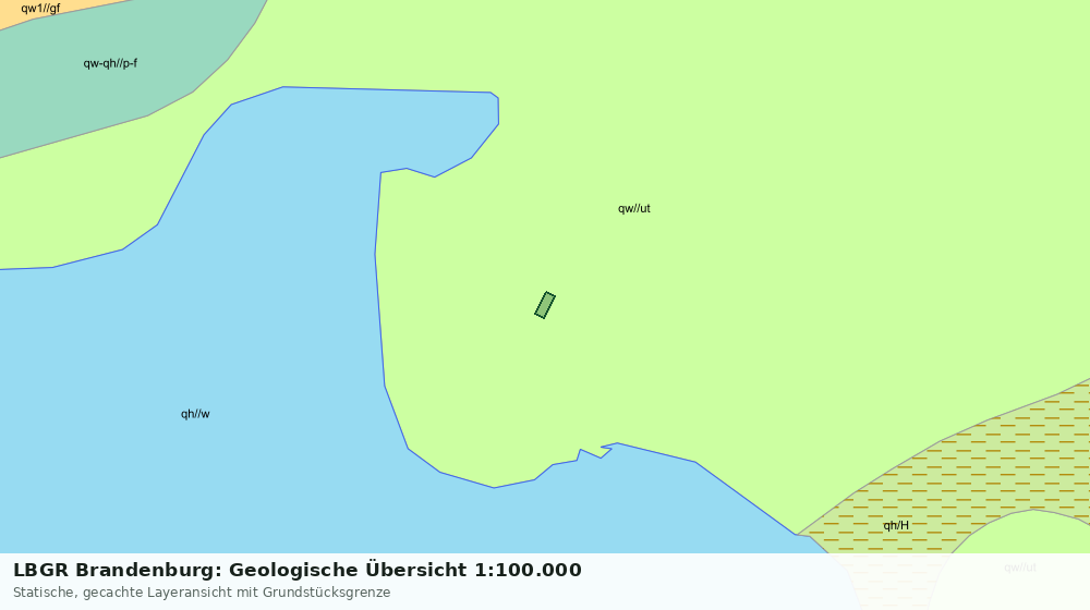Statische Kartenansicht: LBGR Brandenburg: Geologische Übersicht 1:100.000