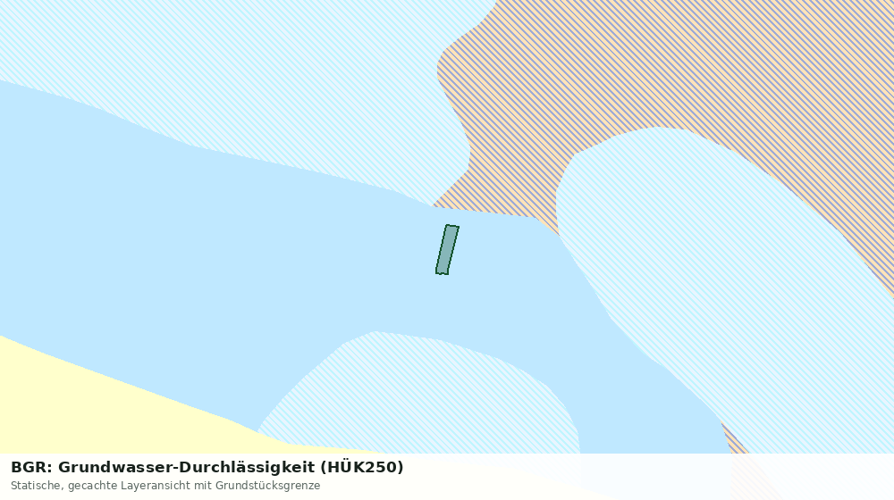 Statische Kartenansicht: BGR: Grundwasser-Durchlässigkeit (HÜK250)
