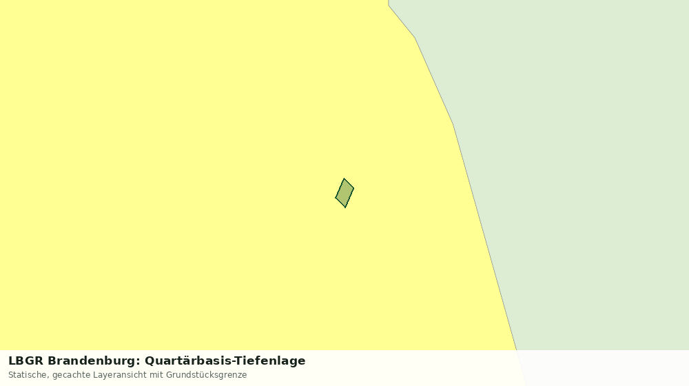 Statische Kartenansicht: LBGR Brandenburg: Quartärbasis-Tiefenlage