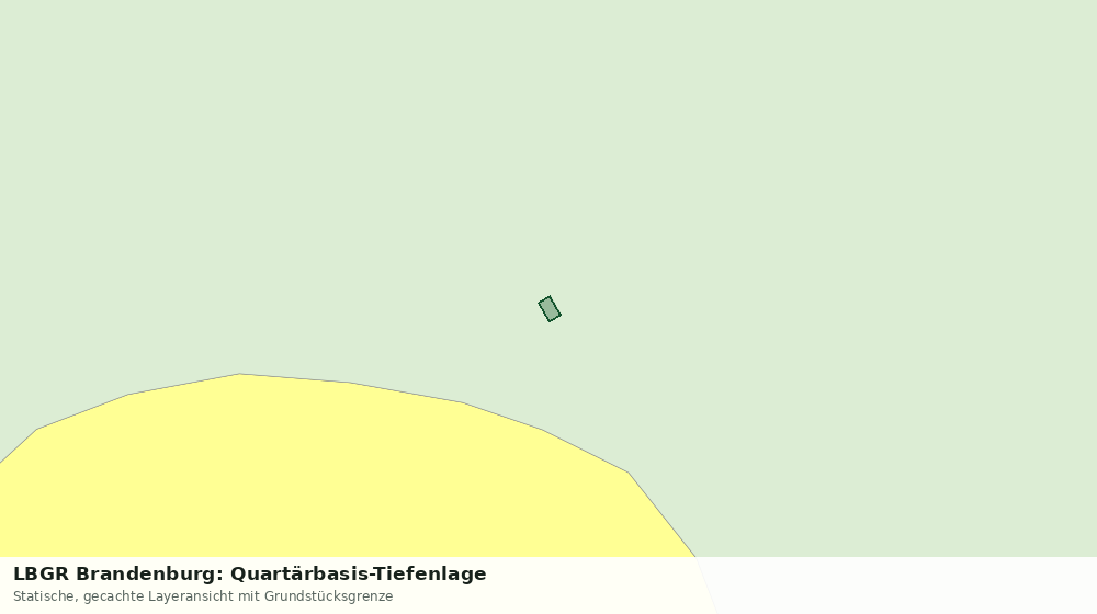 Statische Kartenansicht: LBGR Brandenburg: Quartärbasis-Tiefenlage