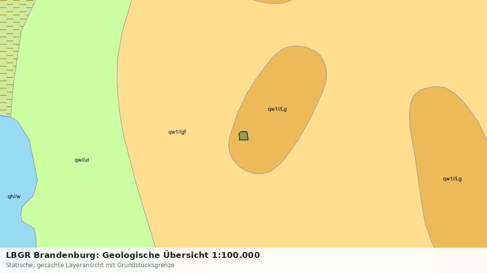 Statische Kartenansicht: LBGR Brandenburg: Geologische Übersicht 1:100.000