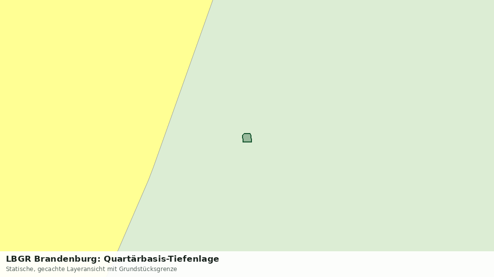 Statische Kartenansicht: LBGR Brandenburg: Quartärbasis-Tiefenlage