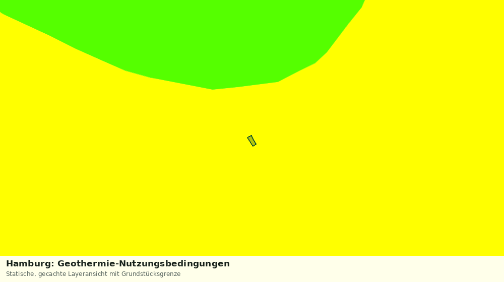 Statische Kartenansicht: Hamburg: Geothermie-Nutzungsbedingungen
