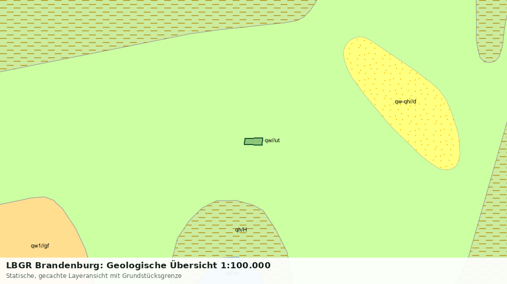 Statische Kartenansicht: LBGR Brandenburg: Geologische Übersicht 1:100.000