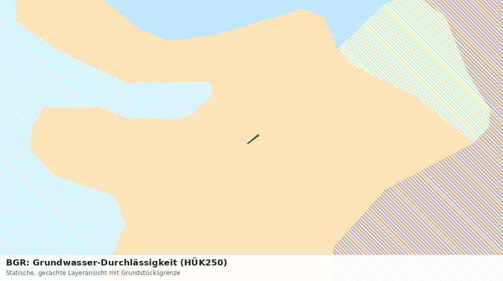 Statische Kartenansicht: BGR: Grundwasser-Durchlässigkeit (HÜK250)