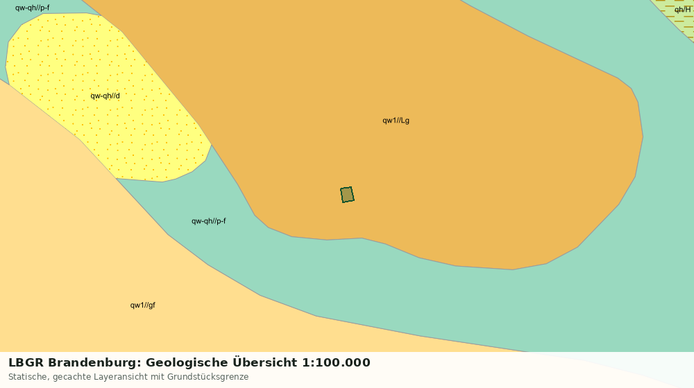 Statische Kartenansicht: LBGR Brandenburg: Geologische Übersicht 1:100.000