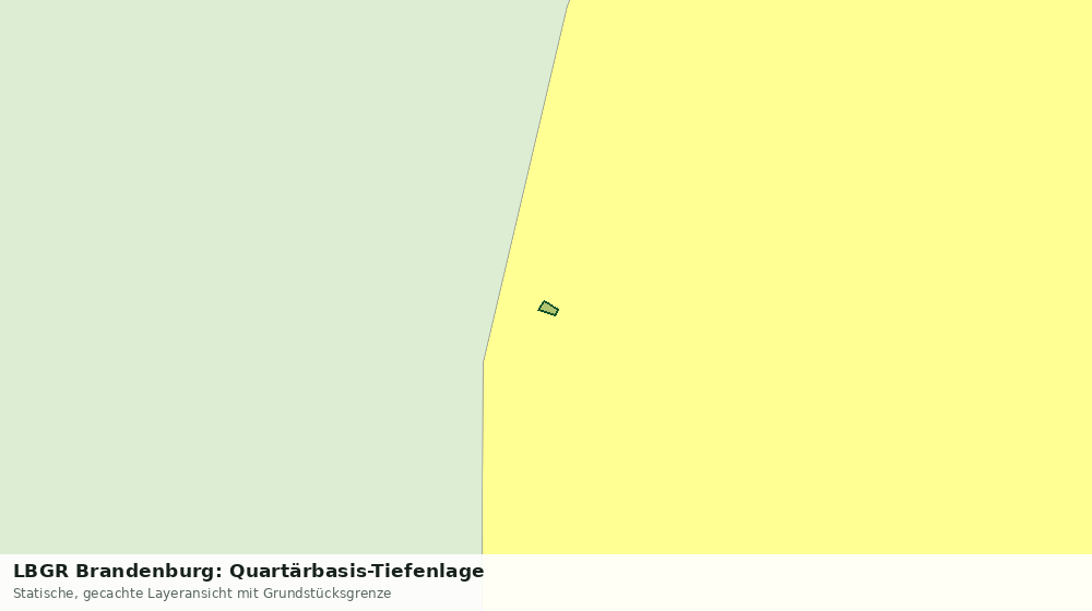 Statische Kartenansicht: LBGR Brandenburg: Quartärbasis-Tiefenlage