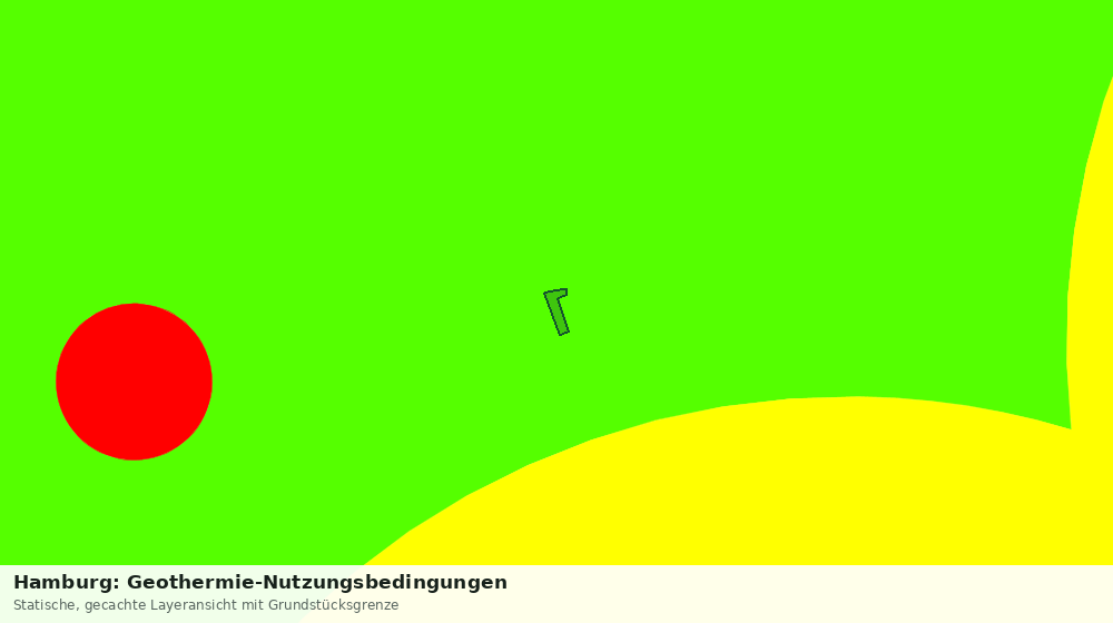 Statische Kartenansicht: Hamburg: Geothermie-Nutzungsbedingungen