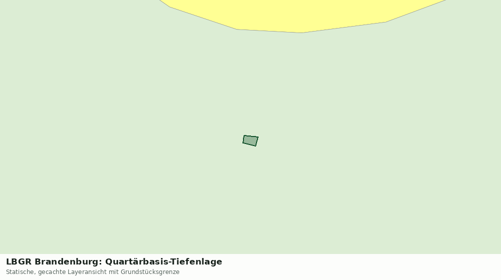 Statische Kartenansicht: LBGR Brandenburg: Quartärbasis-Tiefenlage