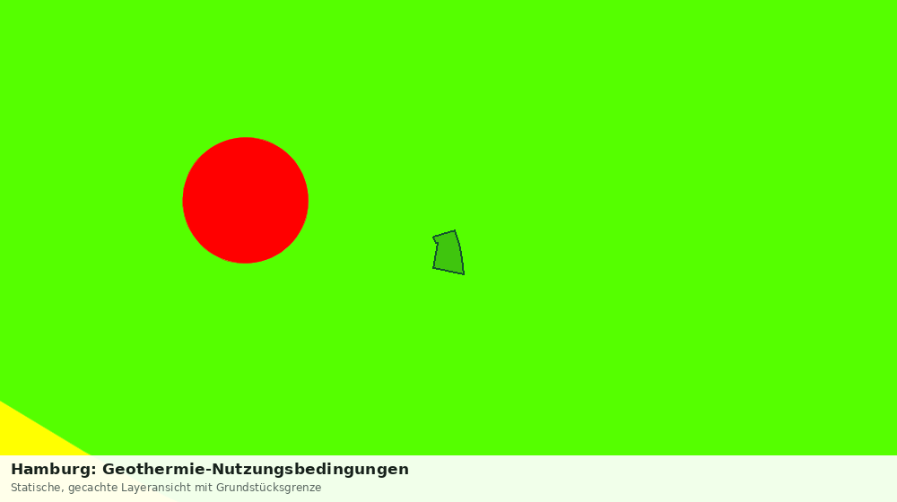 Statische Kartenansicht: Hamburg: Geothermie-Nutzungsbedingungen