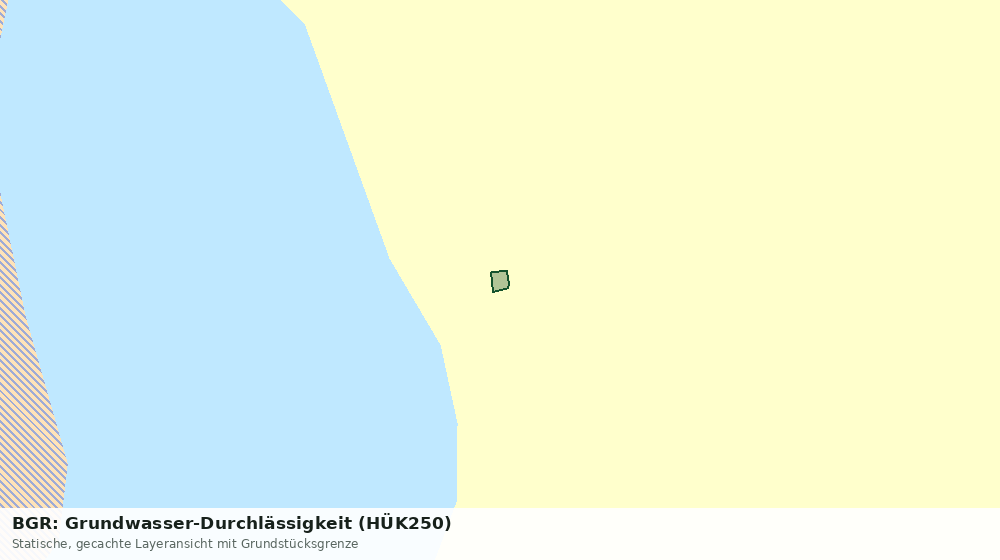 Statische Kartenansicht: BGR: Grundwasser-Durchlässigkeit (HÜK250)