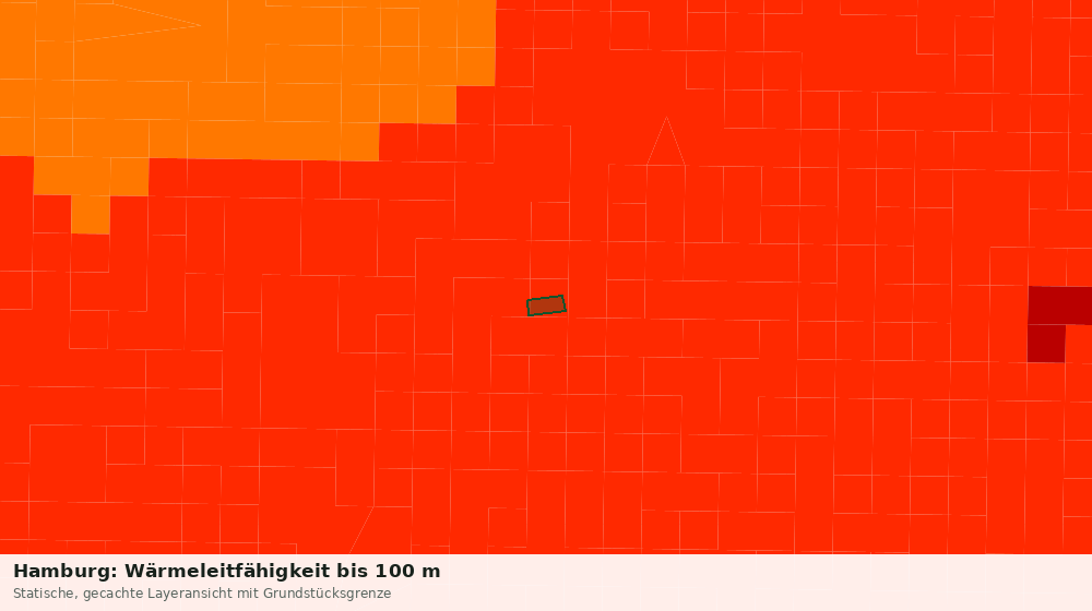 Statische Kartenansicht: Hamburg: Wärmeleitfähigkeit bis 100 m