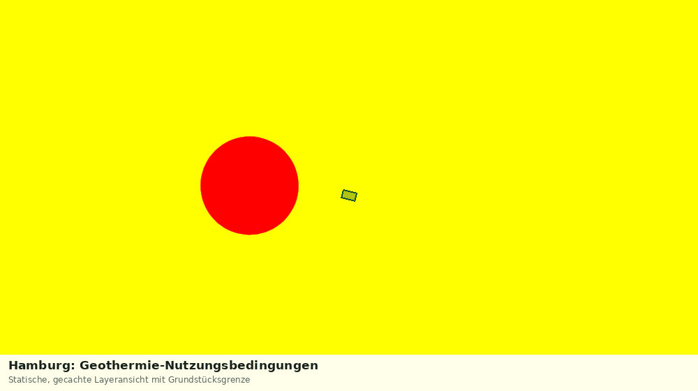 Statische Kartenansicht: Hamburg: Geothermie-Nutzungsbedingungen