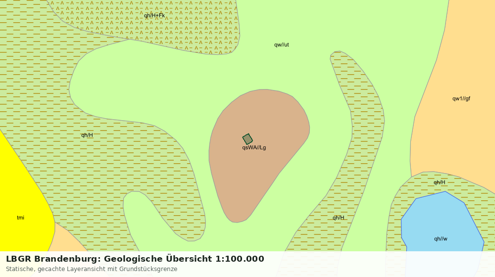 Statische Kartenansicht: LBGR Brandenburg: Geologische Übersicht 1:100.000