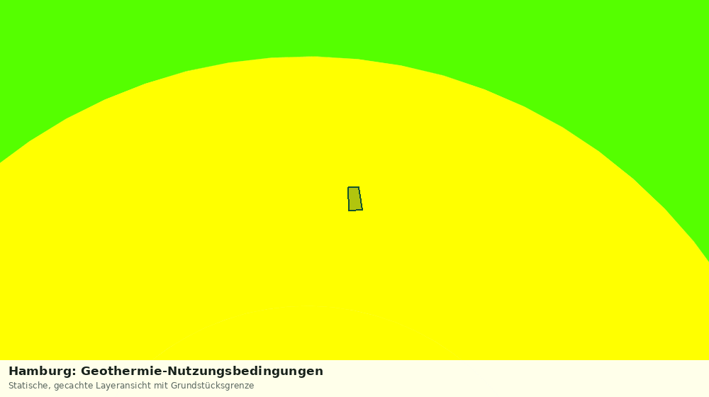 Statische Kartenansicht: Hamburg: Geothermie-Nutzungsbedingungen