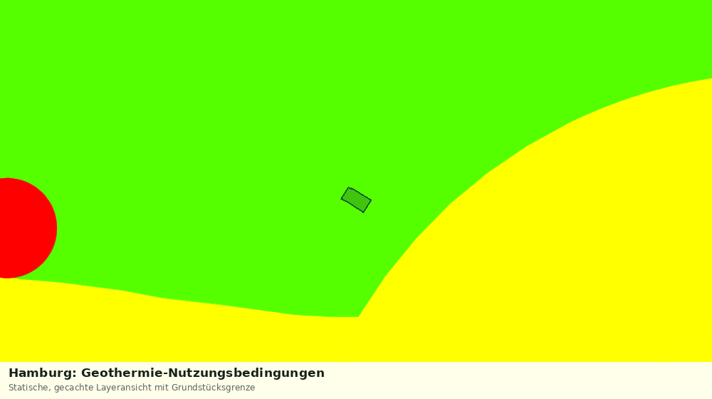 Statische Kartenansicht: Hamburg: Geothermie-Nutzungsbedingungen